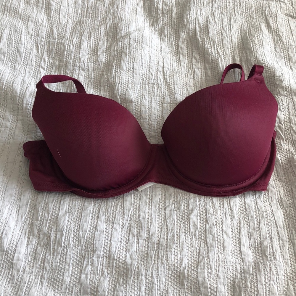 Maroon pink bra